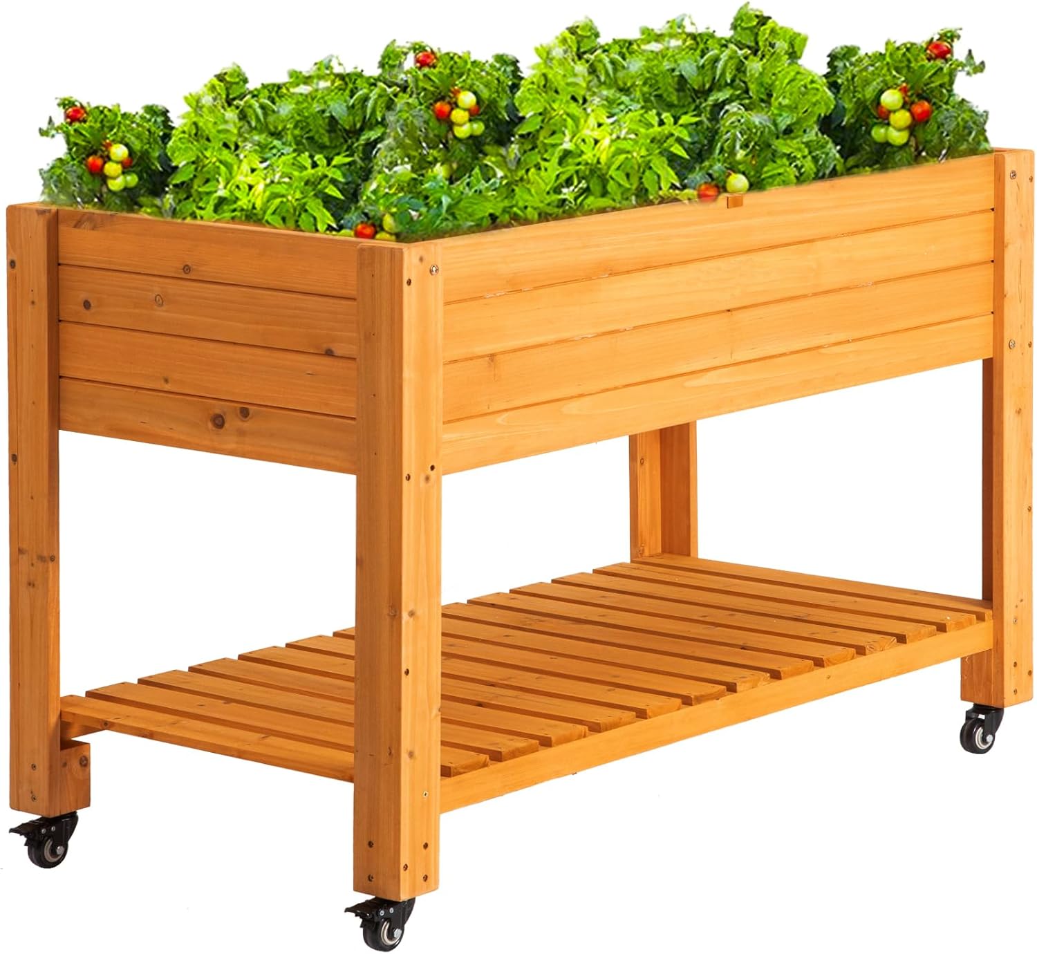 Mobile Wooden Elevated Raised  - Raised Garden Bed ulasan dan harga