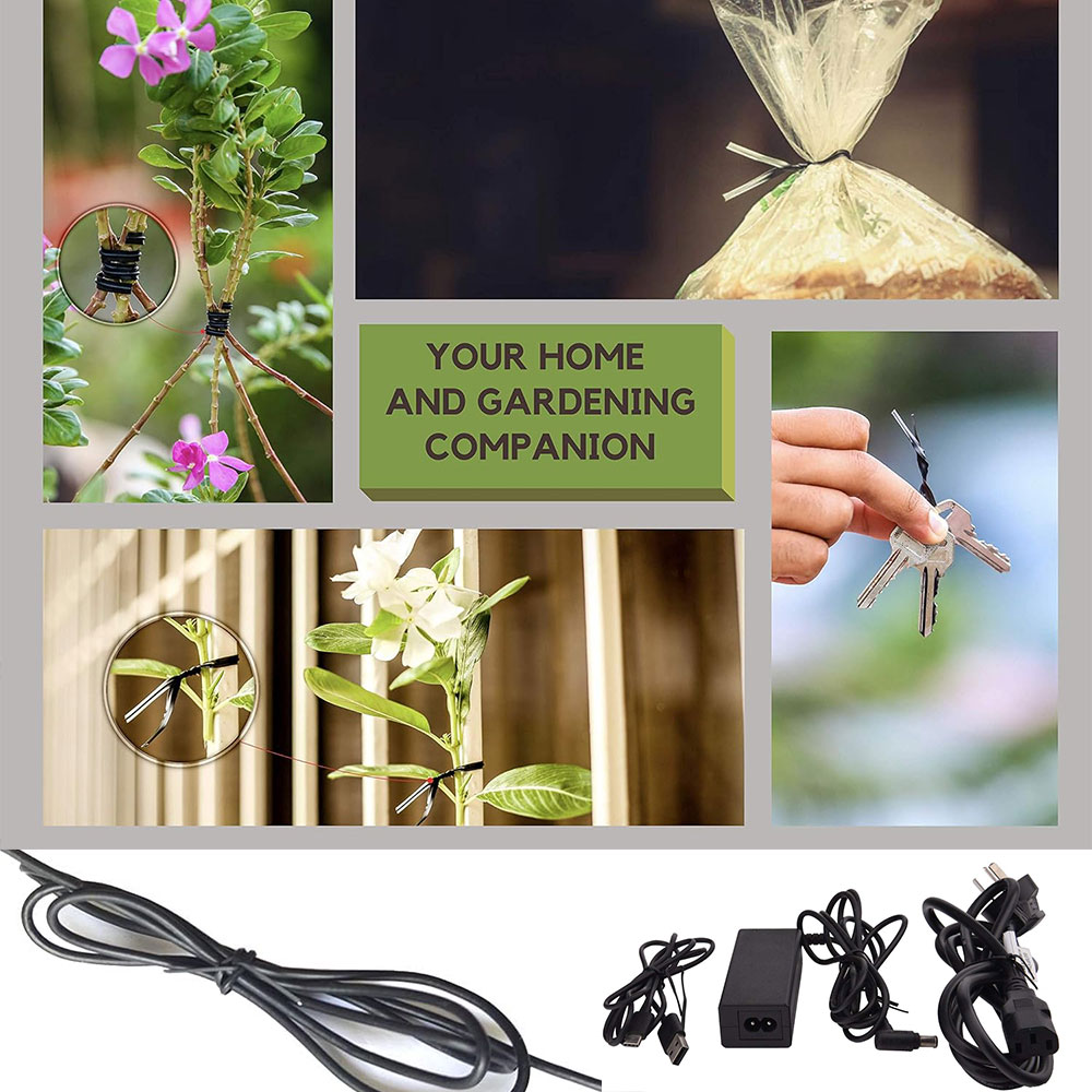 100Pcs BK WH Oblate Iron Wire  - Indoor Herb Garden ulasan dan harga