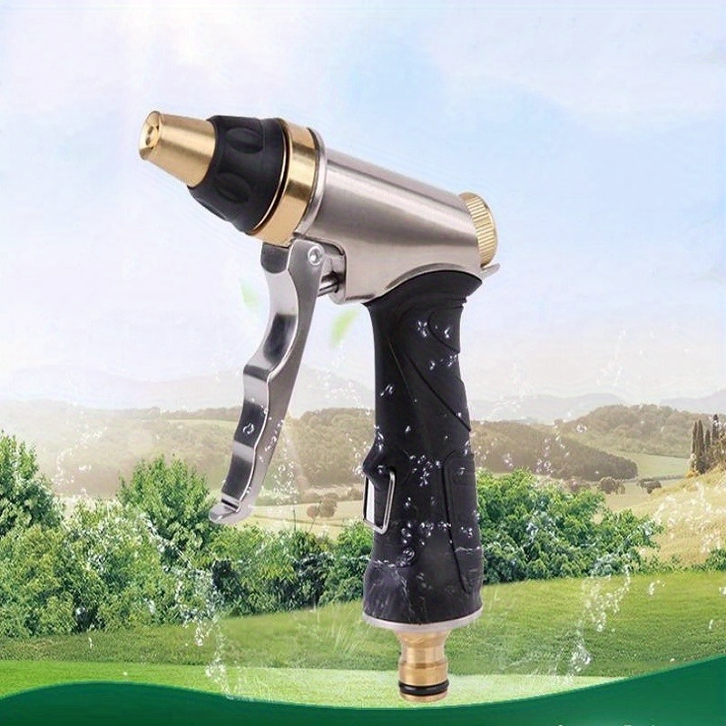Garden Hose Nozzle Brass Water - Trowel Garden Tools ulasan dan harga