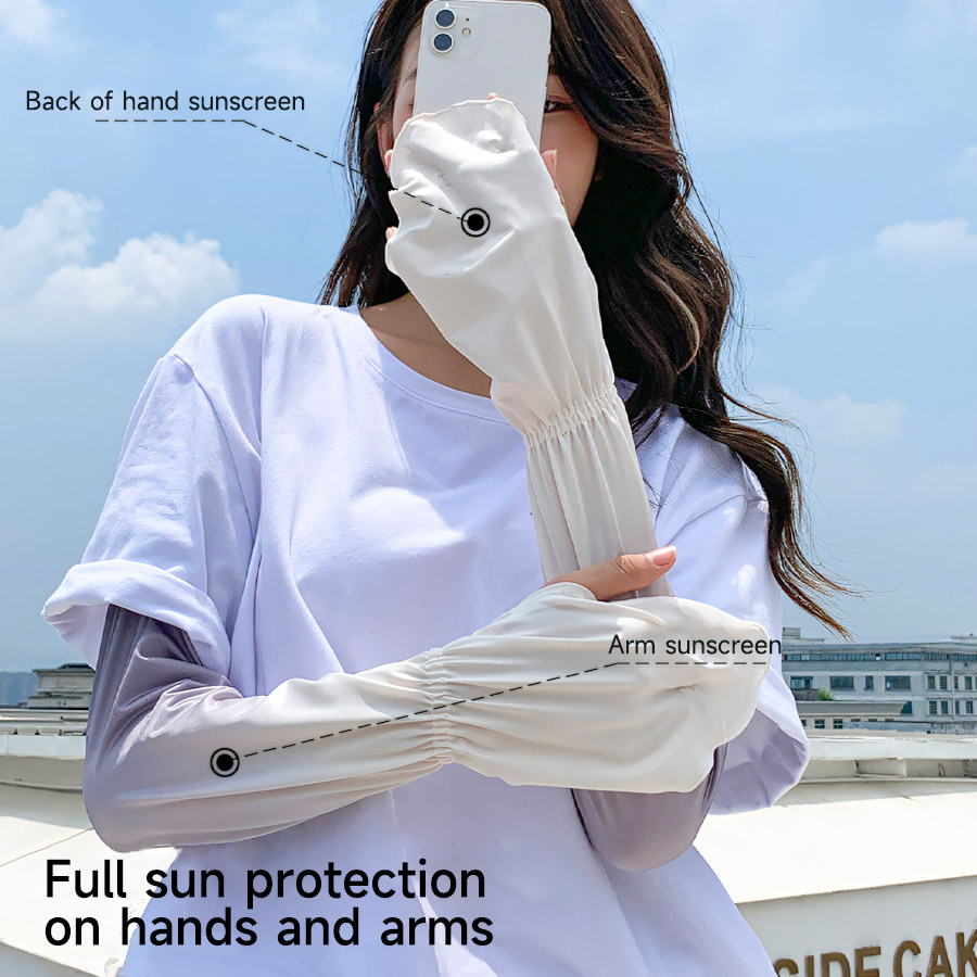 Driving Fingerless Sun Sleeves - Garden Gloves ulasan dan harga