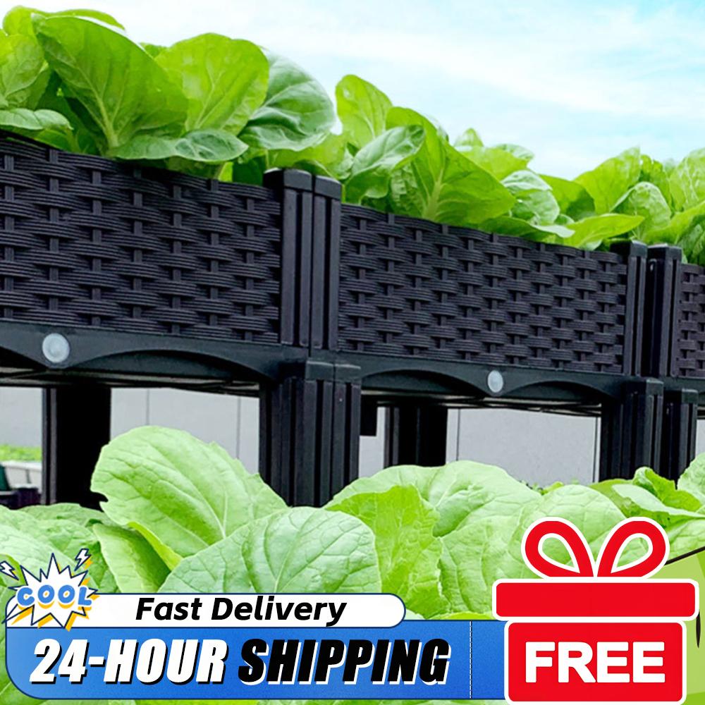 Plastic Raised Planter Box wit - Raised Garden Bed ulasan dan harga