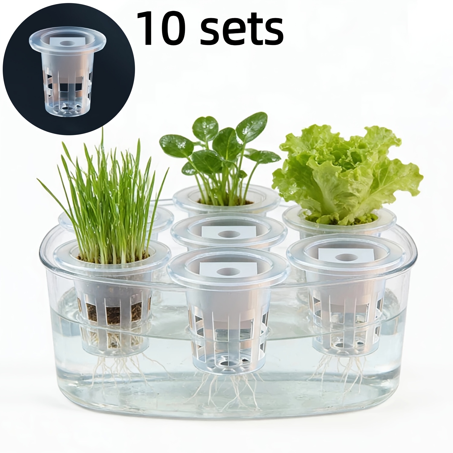 10pcs Hydroponic Seedling Bask - Seed Starter Tray ulasan dan harga