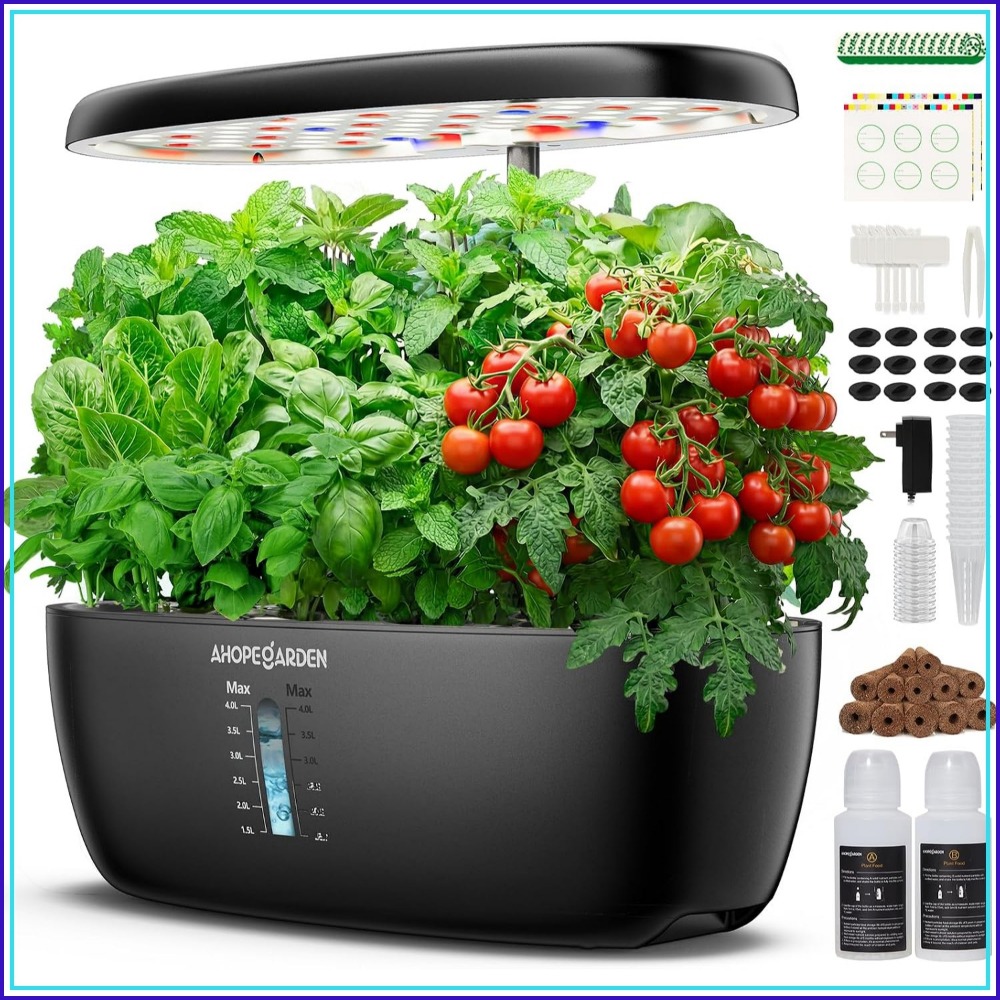 12 Pod Hydroponic Garden with  - Indoor Herb Garden ulasan dan harga