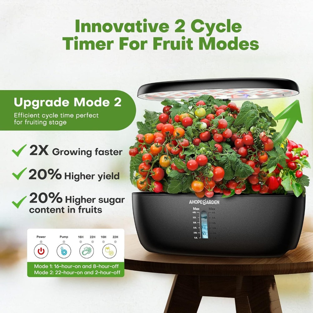 12 Pod Hydroponic Garden with  - Indoor Herb Garden ulasan dan harga