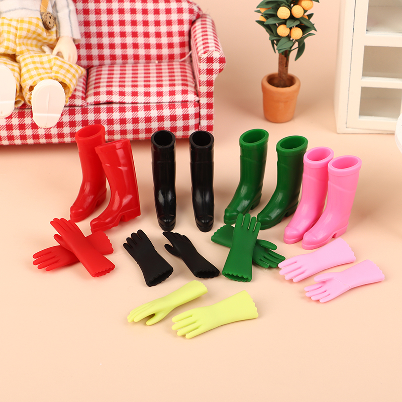 1Set 1:12 Dollhouse Miniature  - Garden Gloves ulasan dan harga