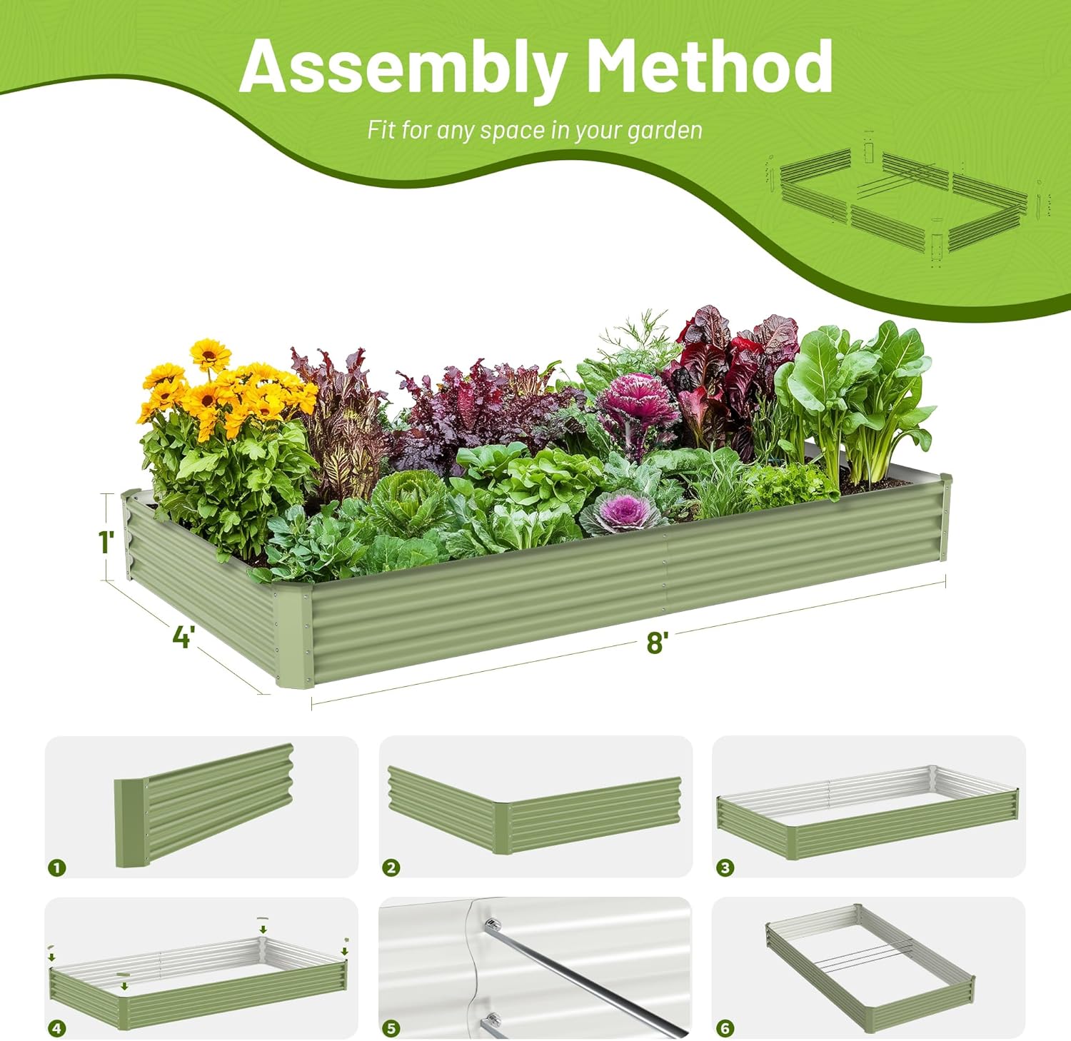 Outdoor Vegetable Gardening Me - Raised Garden Bed ulasan dan harga