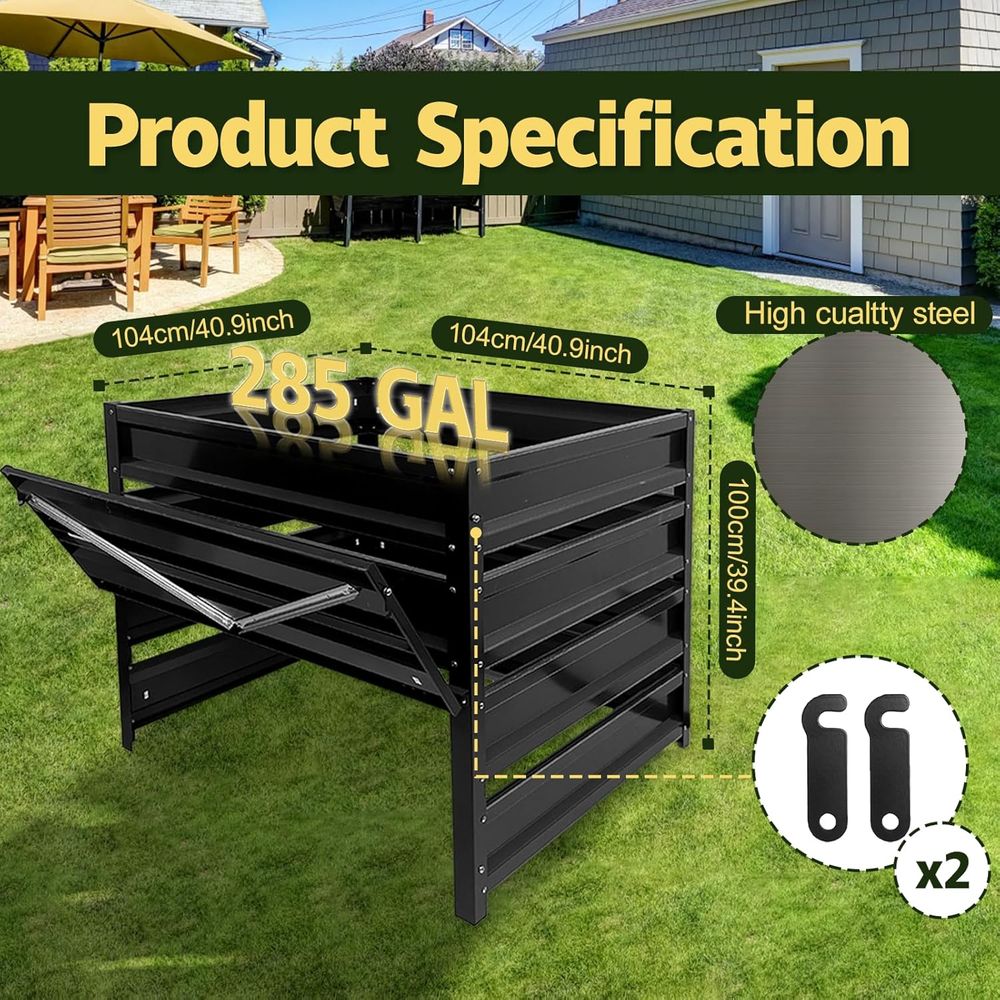 Compost Bin Outdoor - 285 Gall - Compost Bin ulasan dan harga