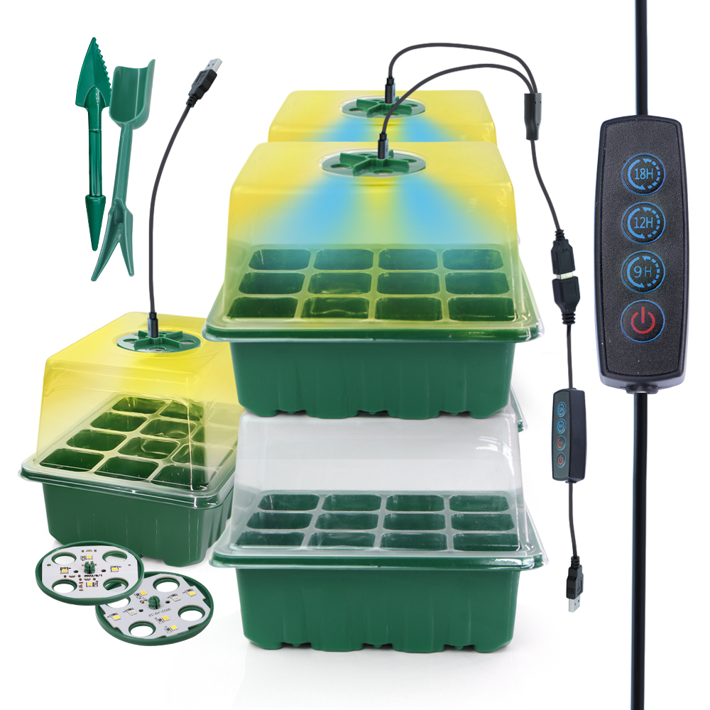 LED Nursery Pots with Grow Lig - Seed Starter Tray ulasan dan harga
