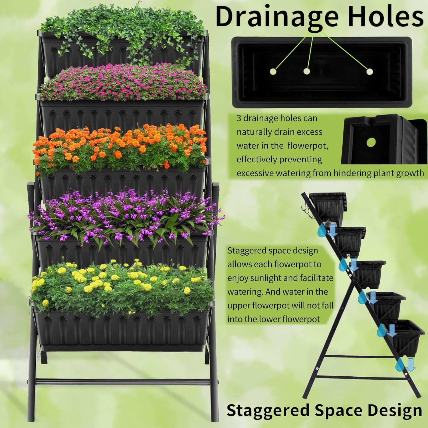 Outdoor Garden Patio Yard Vert - Vertical Planter ulasan dan harga