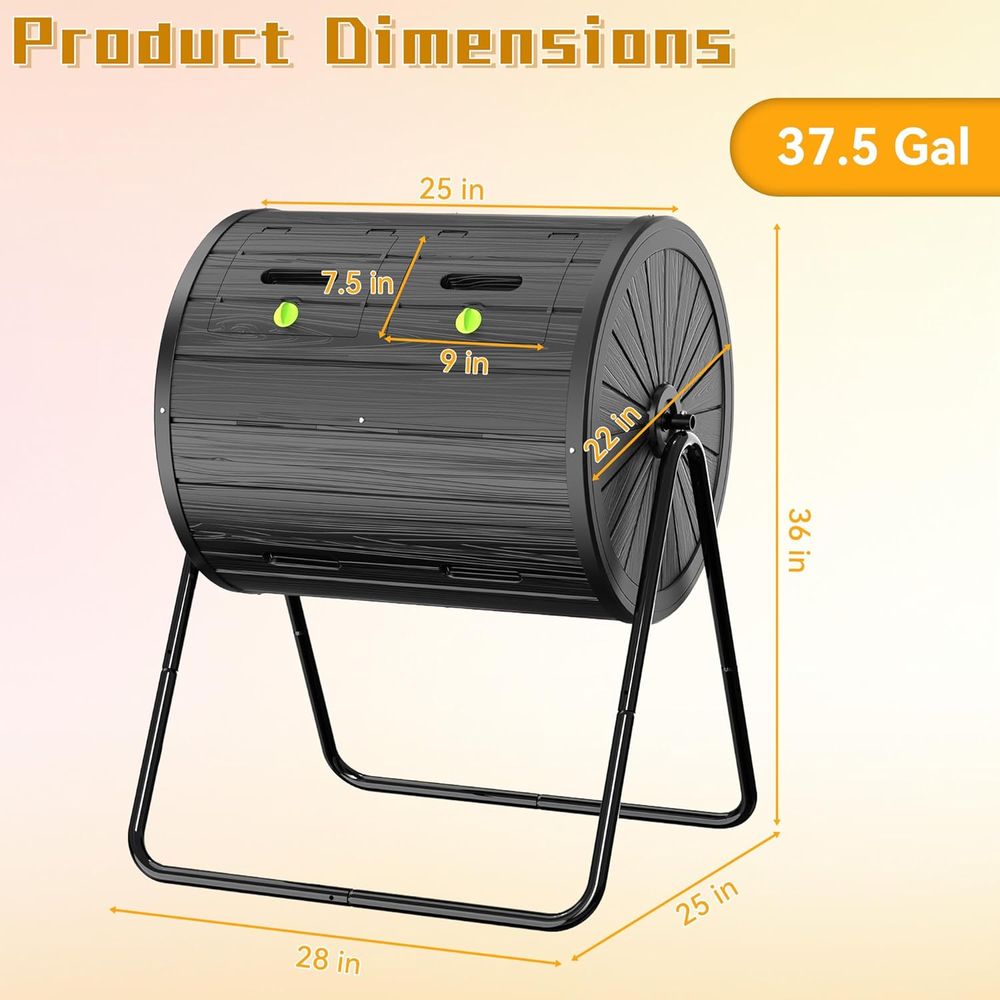 Outdoor 37.5 Gallon All-Season - Compost Bin ulasan dan harga